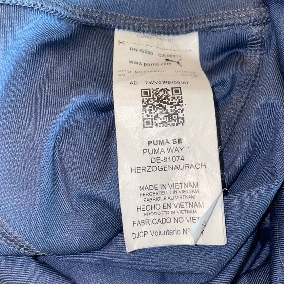 SALE‼️ Puma cropped leggings in navy logo print - Picture 7 of 8